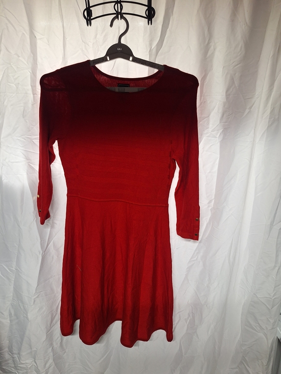 JH Collectibles Dresses & Skirts - JH Collectibles Red Long-Sleeve Fit-and-Flare Knit Dress